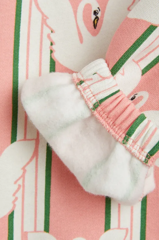 ružová Detské bavlnené tepláky Mini Rodini