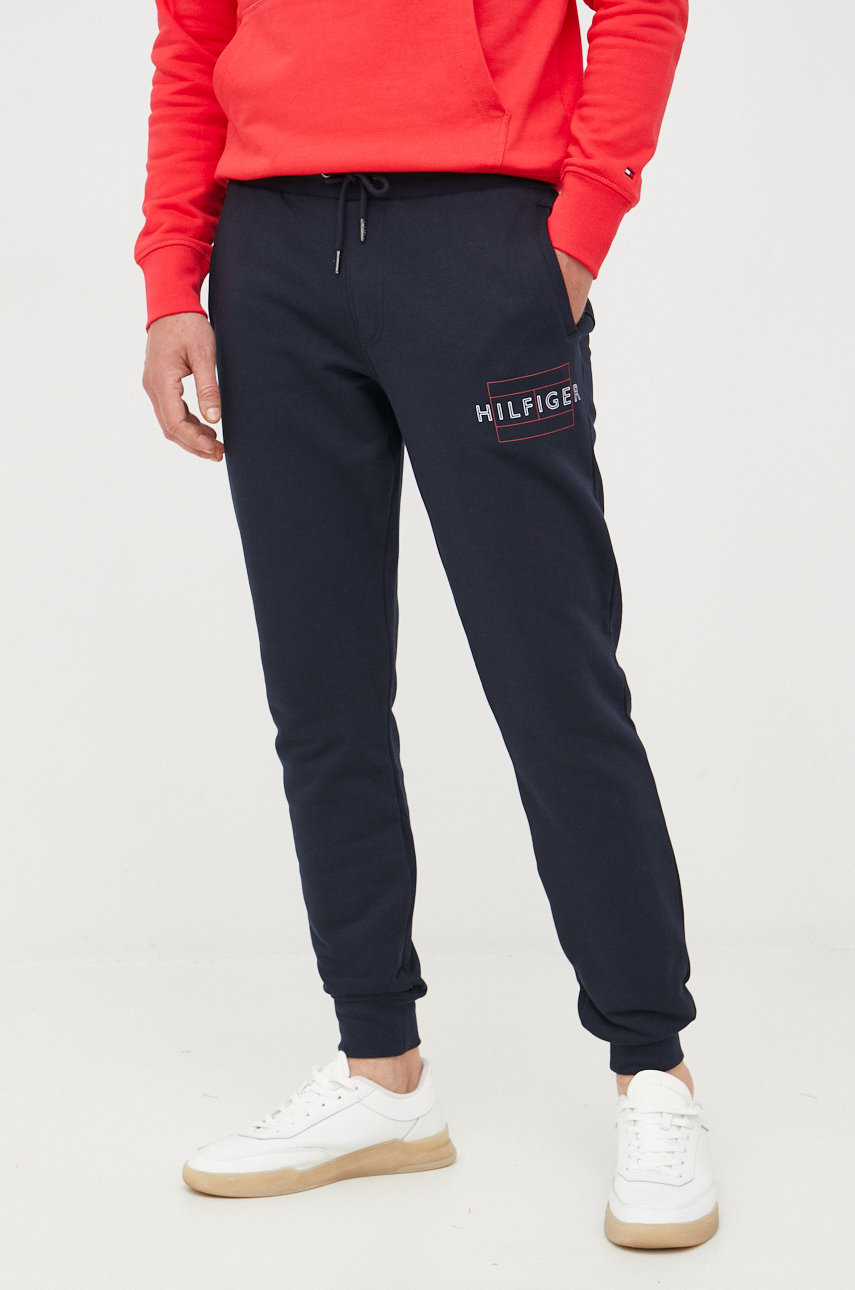 námořnická modř Tepláky Tommy Hilfiger Pánský