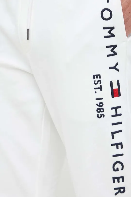 білий Бавовняні спортивні штани Tommy Hilfiger