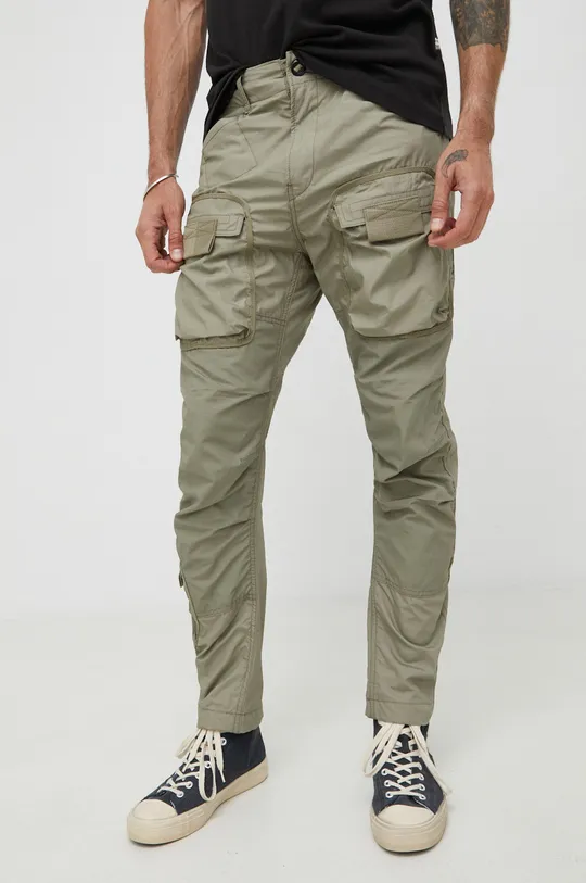 zielony G-Star Raw spodnie bawełniane D19756.A790 Męski