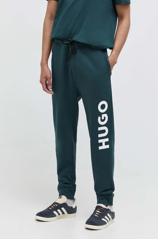 πράσινο Βαμβακερό παντελόνι HUGO Ανδρικά