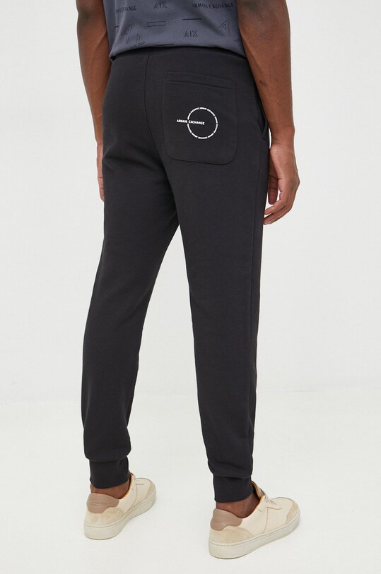 Politics As temperature Armani Exchange pantaloni de trening barbati, culoarea negru, cu imprimeu | ANSWEAR.ro Politics As temperature Armani Exchange pantaloni de trening barbati, culoarea negru, cu imprimeu | ANSWEAR.ro