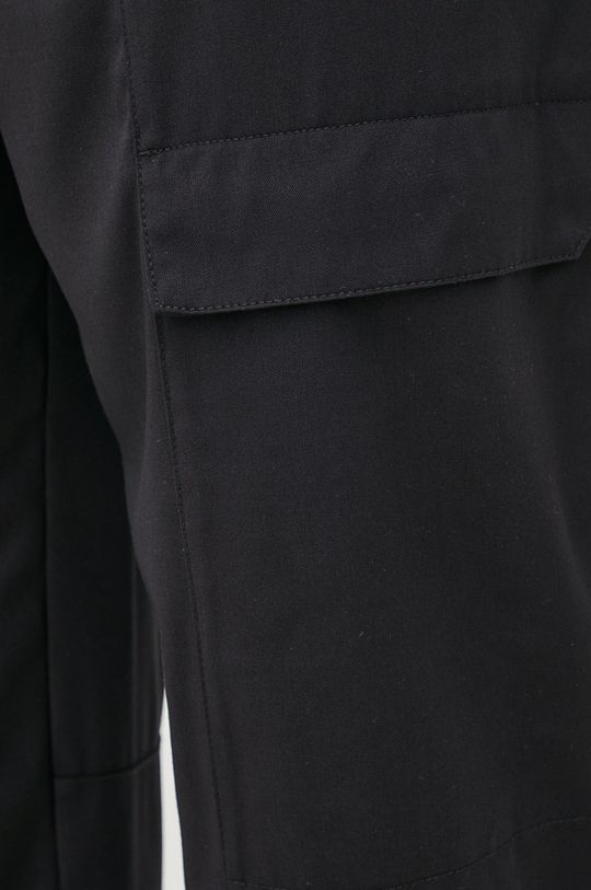 czarny Armani Exchange spodnie z domieszką wełny