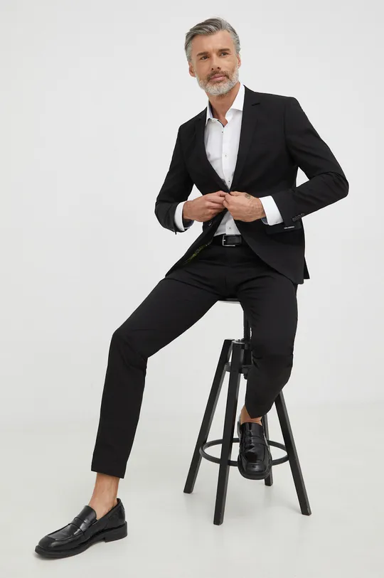 Παντελόνι Karl Lagerfeld μαύρο