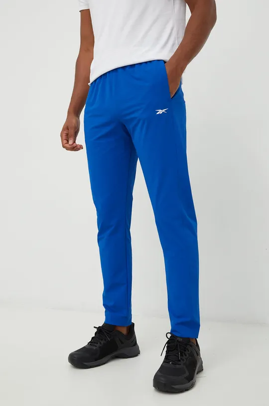 niebieski Reebok spodnie dresowe Męski
