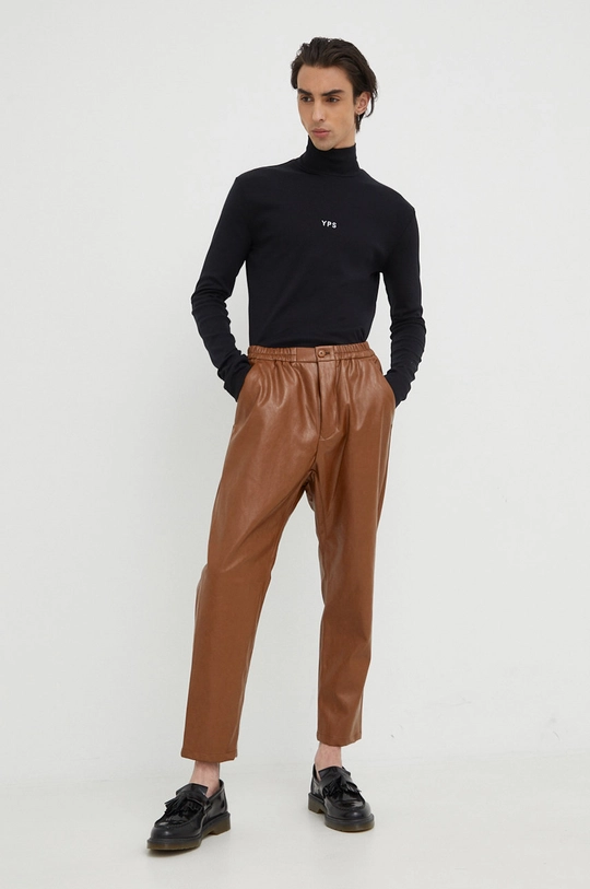 Drykorn pantaloni in lana marrone