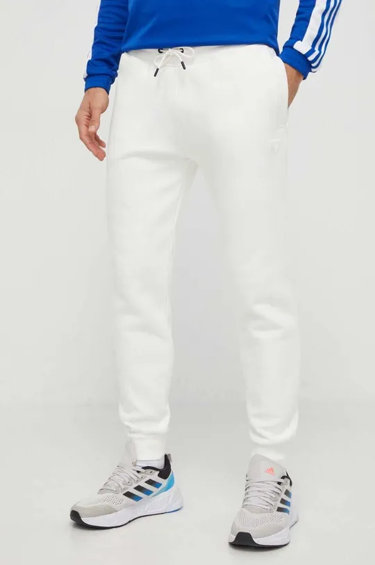 biały Guess spodnie dresowe ALDWIN Męski