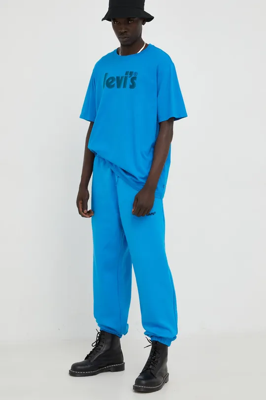 Levi's spodnie dresowe niebieski