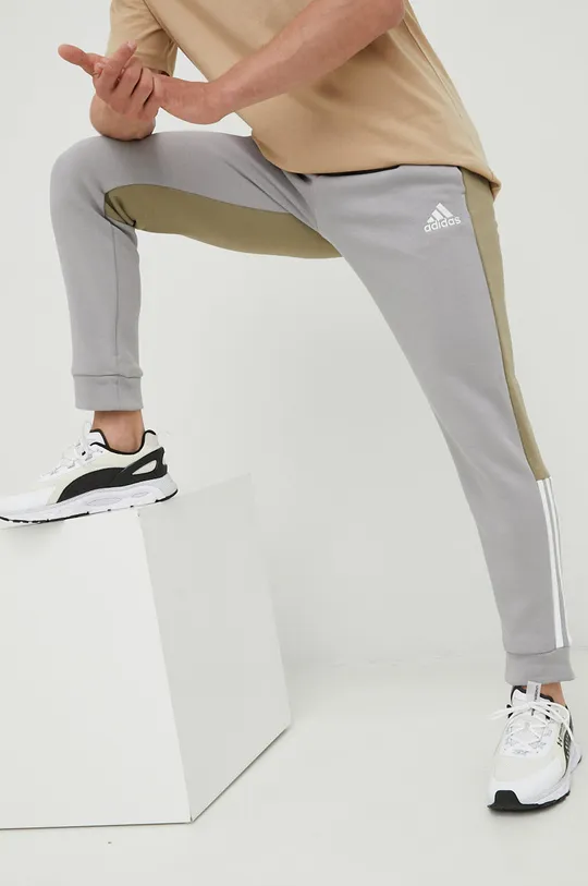 szary adidas spodnie dresowe Męski