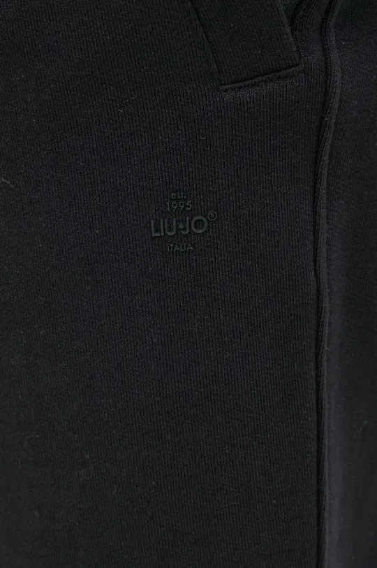 μαύρο Βαμβακερό παντελόνι Liu Jo
