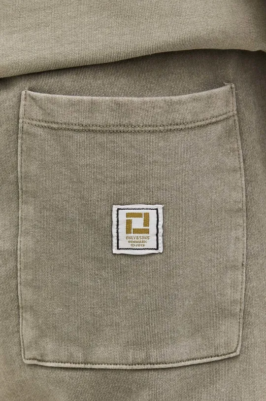 beżowy Only & Sons spodnie dresowe bawełniane