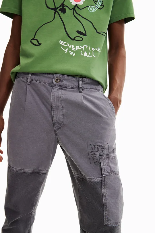 Хлопковые брюки Desigual  100% Хлопок Инструкция по уходу:  сушка в барабане запрещена