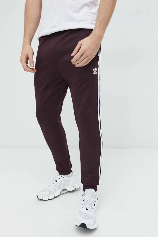 Adidas Originals melegítőnadrág burgundia