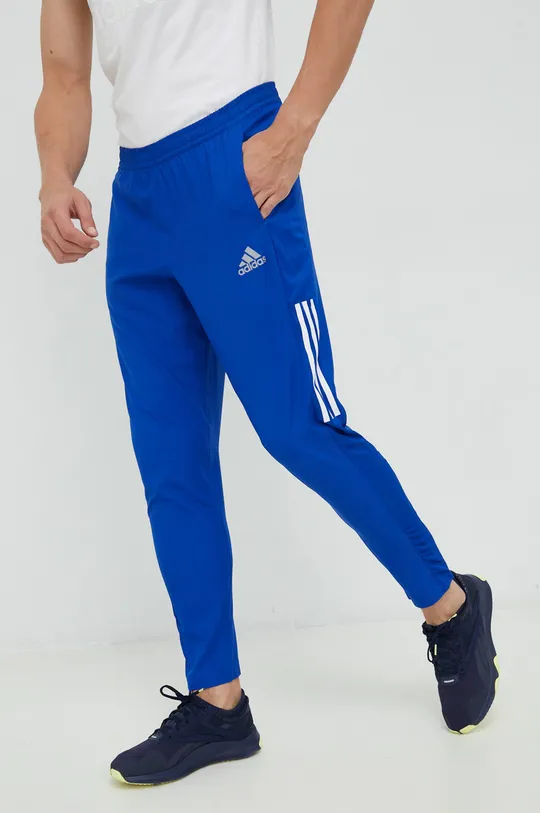 adidas Performance spodnie do biegania niebieski