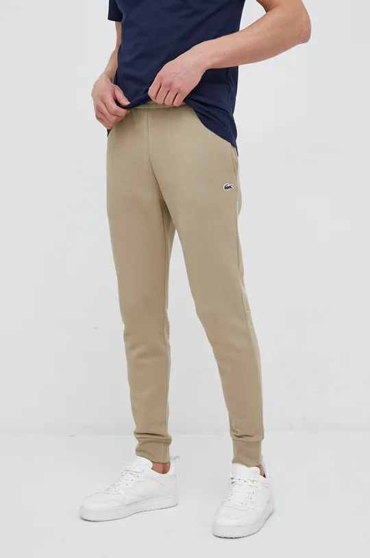 oliwkowy Lacoste spodnie dresowe Męski