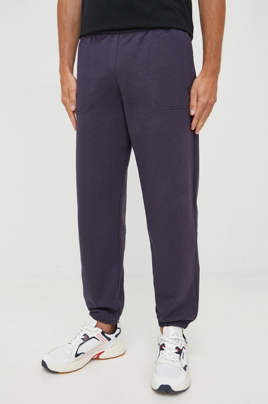 blu navy Trussardi pantaloni da jogging in cotone Uomo