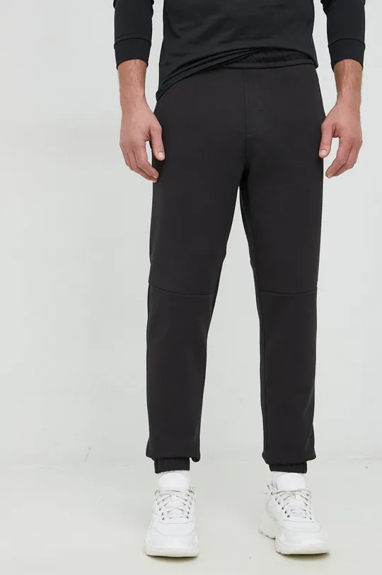 czarny Calvin Klein spodnie dresowe Męski