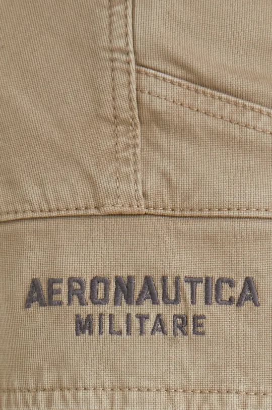 beżowy Aeronautica Militare spodnie bawełniane