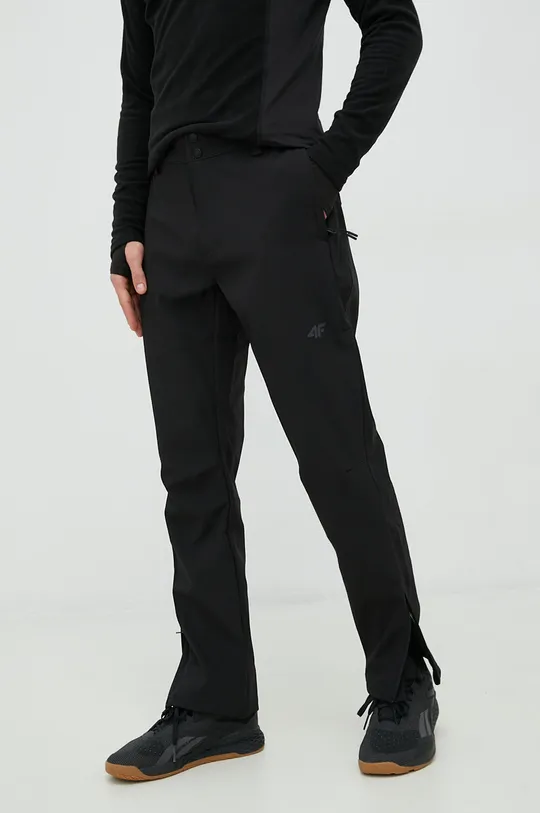 czarny 4F spodnie outdoorowe Męski
