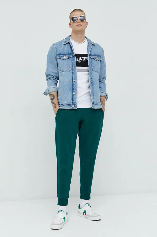 verde Superdry pantaloni da jogging in cotone Uomo