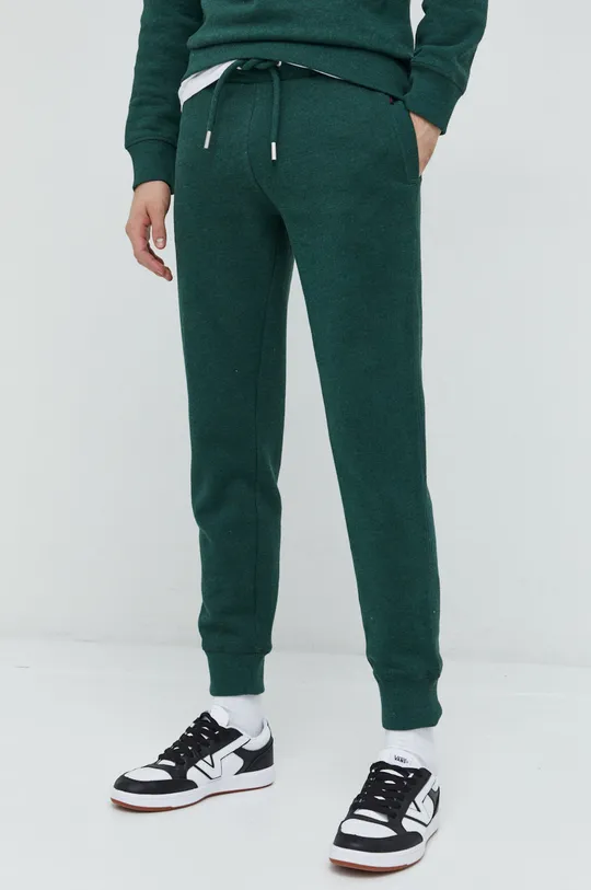 zielony Superdry spodnie dresowe Męski