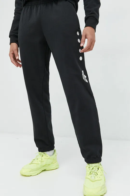 чорний Бавовняні спортивні штани adidas Originals Чоловічий