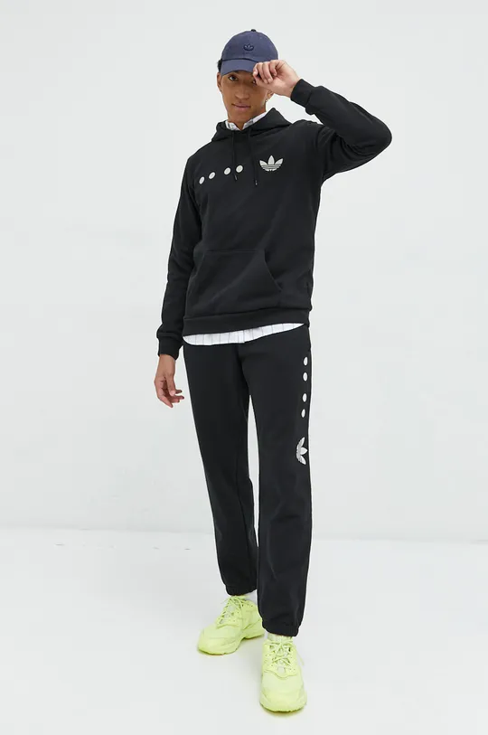 Бавовняні спортивні штани adidas Originals чорний