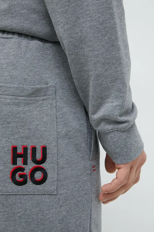 сірий Бавовняні спортивні штани HUGO