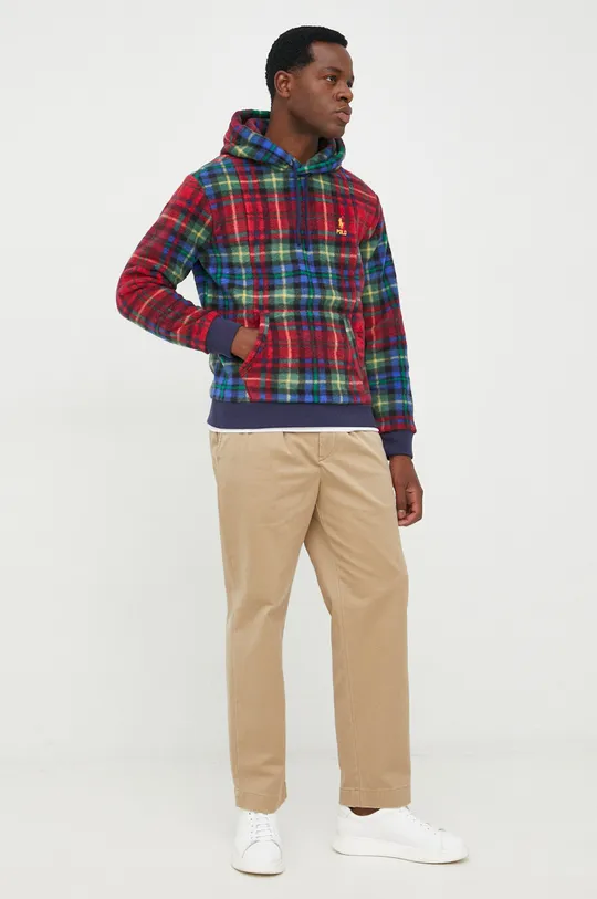 Хлопковые брюки Polo Ralph Lauren зелёный