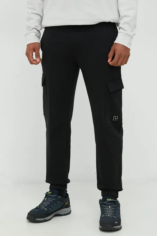 czarny Outhorn spodnie dresowe Męski