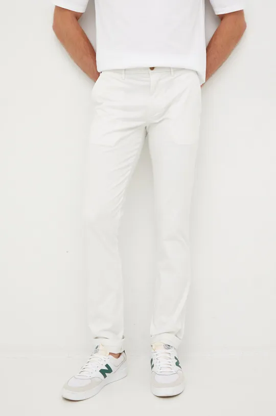biały Tommy Hilfiger spodnie Męski