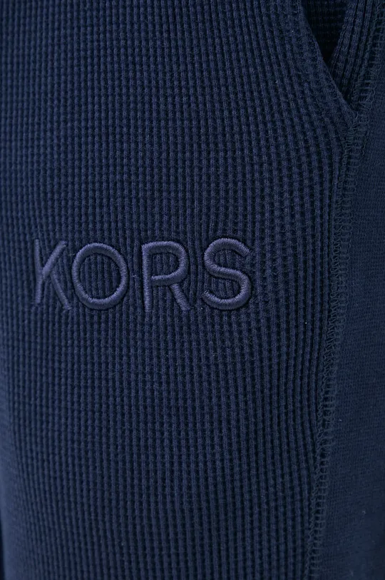 granatowy Michael Kors spodnie dresowe bawełniane