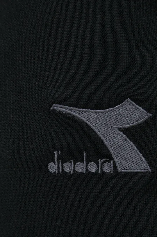 czarny Diadora spodnie dresowe bawełniane