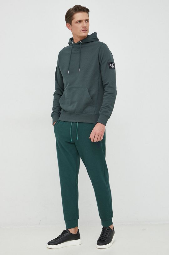 United Colors of Benetton spodnie dresowe ciemny zielony