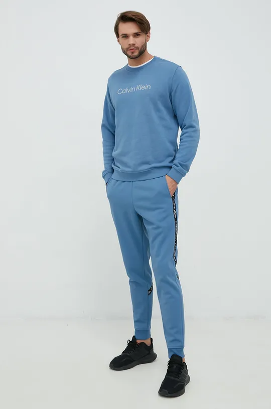 Calvin Klein Performance spodnie dresowe niebieski