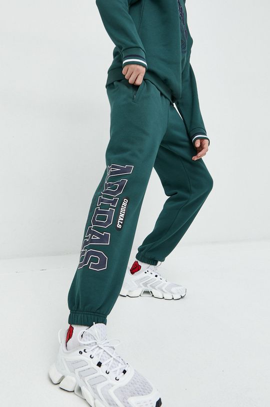 ciemny zielony adidas Originals spodnie dresowe Męski