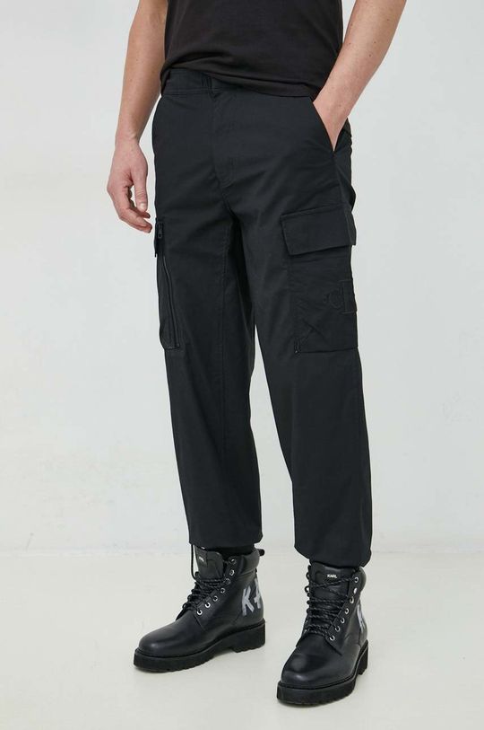 černá Kalhoty Calvin Klein Jeans Pánský