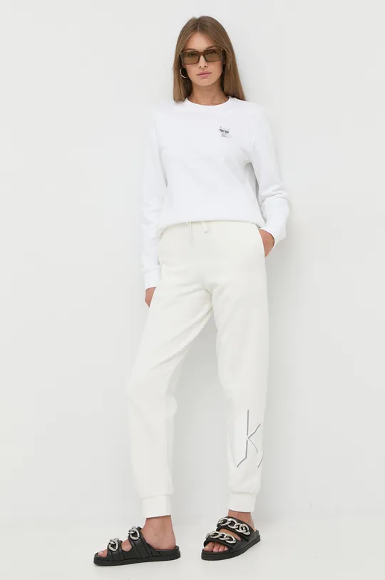 Tepláky Karl Lagerfeld  90 % Organická bavlna, 10 % Recyklovaný polyester