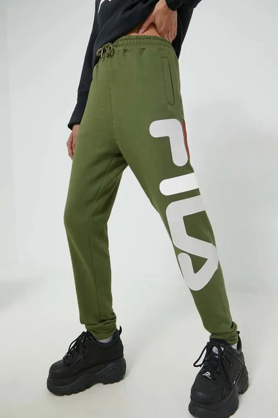 zielony Fila spodnie dresowe