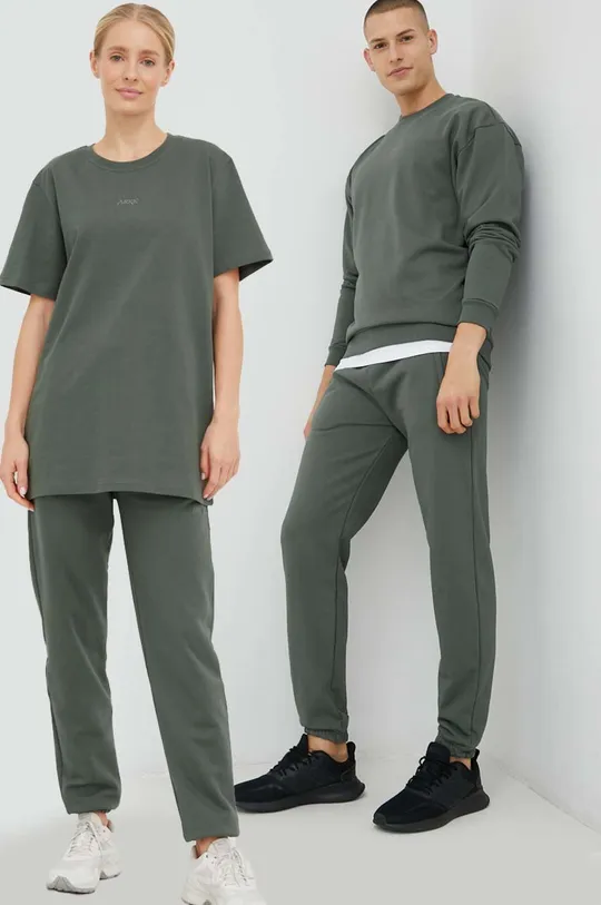 verde Arkk Copenhagen pantaloni da jogging in cotone Unisex