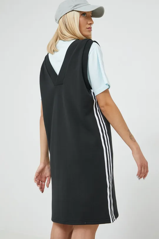 Βαμβακερό φόρεμα adidas Originals μαύρο