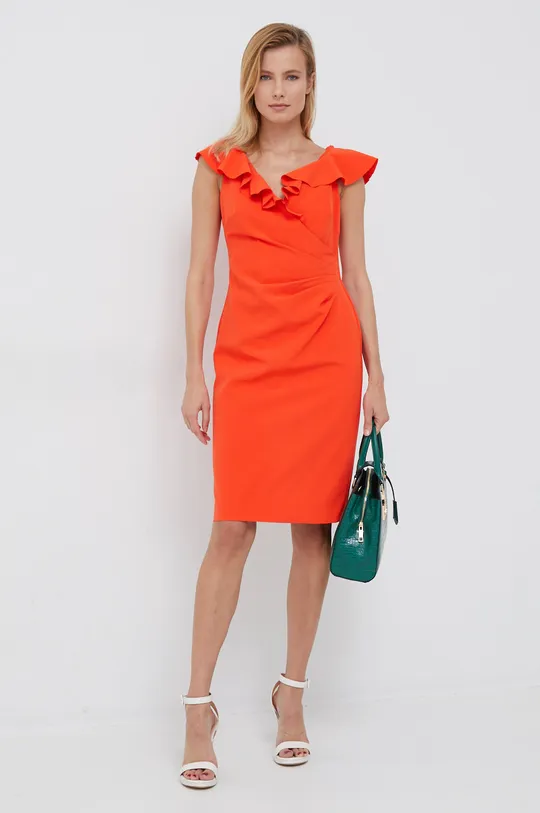 Šaty Lauren Ralph Lauren oranžová
