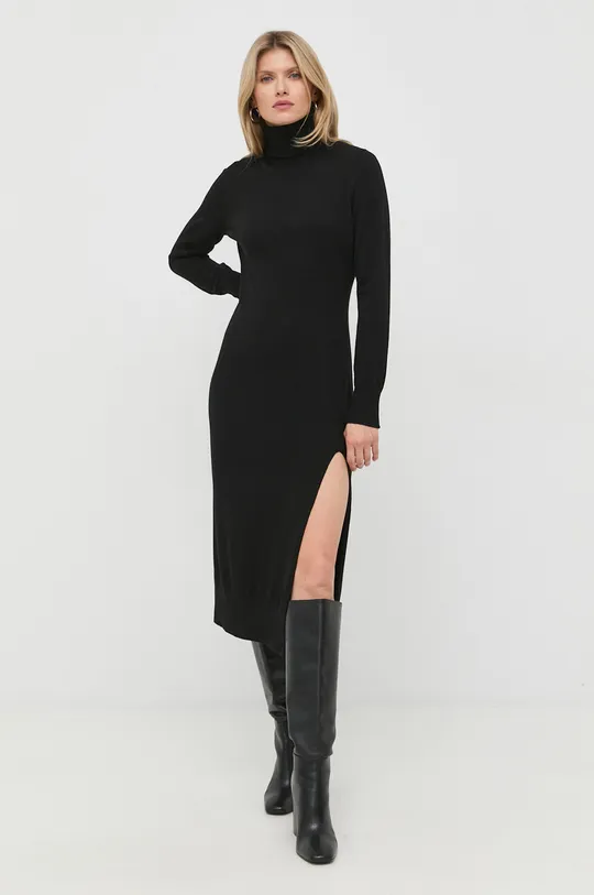 μαύρο Φόρεμα με μείγμα κασμίρι MICHAEL Michael Kors