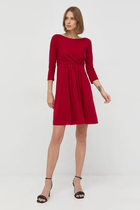 Vlnené šaty MAX&Co. červená