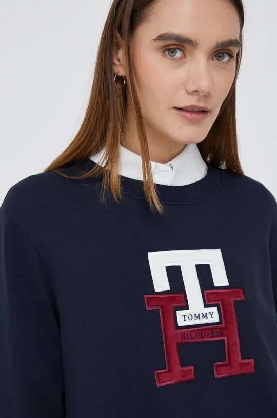 granatowy Tommy Hilfiger sukienka bawełniana