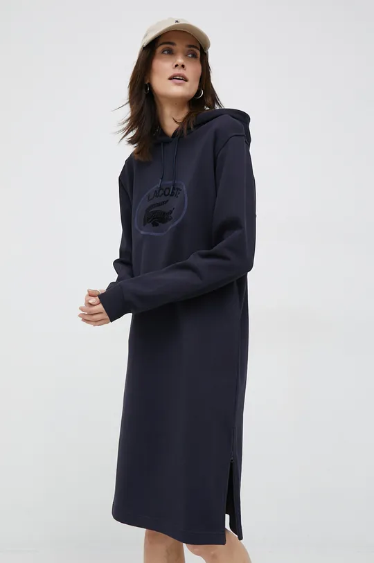 σκούρο μπλε Βαμβακερό φόρεμα Lacoste Γυναικεία
