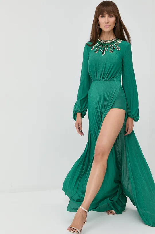 zelena Obleka Elisabetta Franchi Ženski