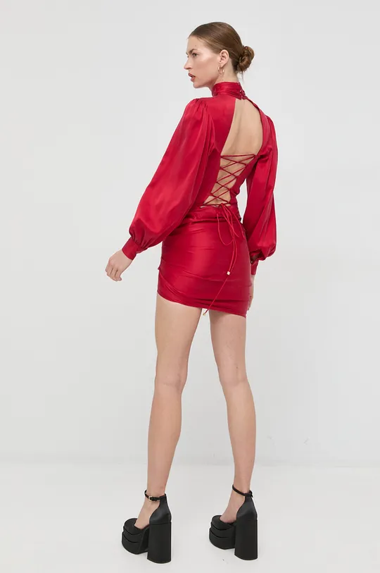 κόκκινο Μεταξωτό φόρεμα Elisabetta Franchi Γυναικεία