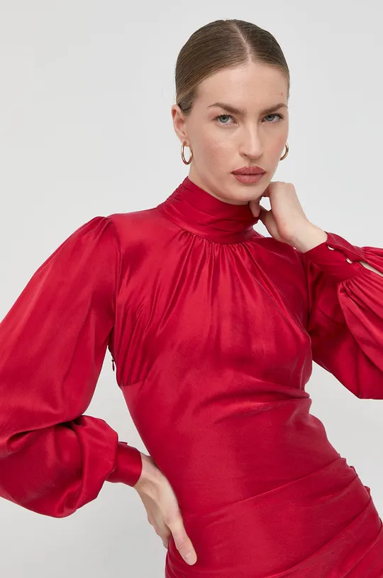 κόκκινο Μεταξωτό φόρεμα Elisabetta Franchi