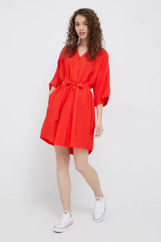Φόρεμα United Colors of Benetton κόκκινο